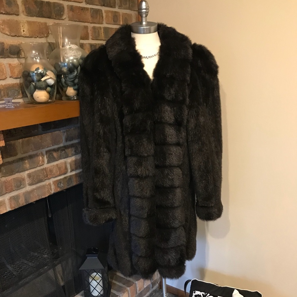 Vintage faux fur coat